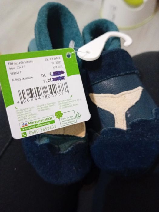 Детски кожени пантофи 22/23