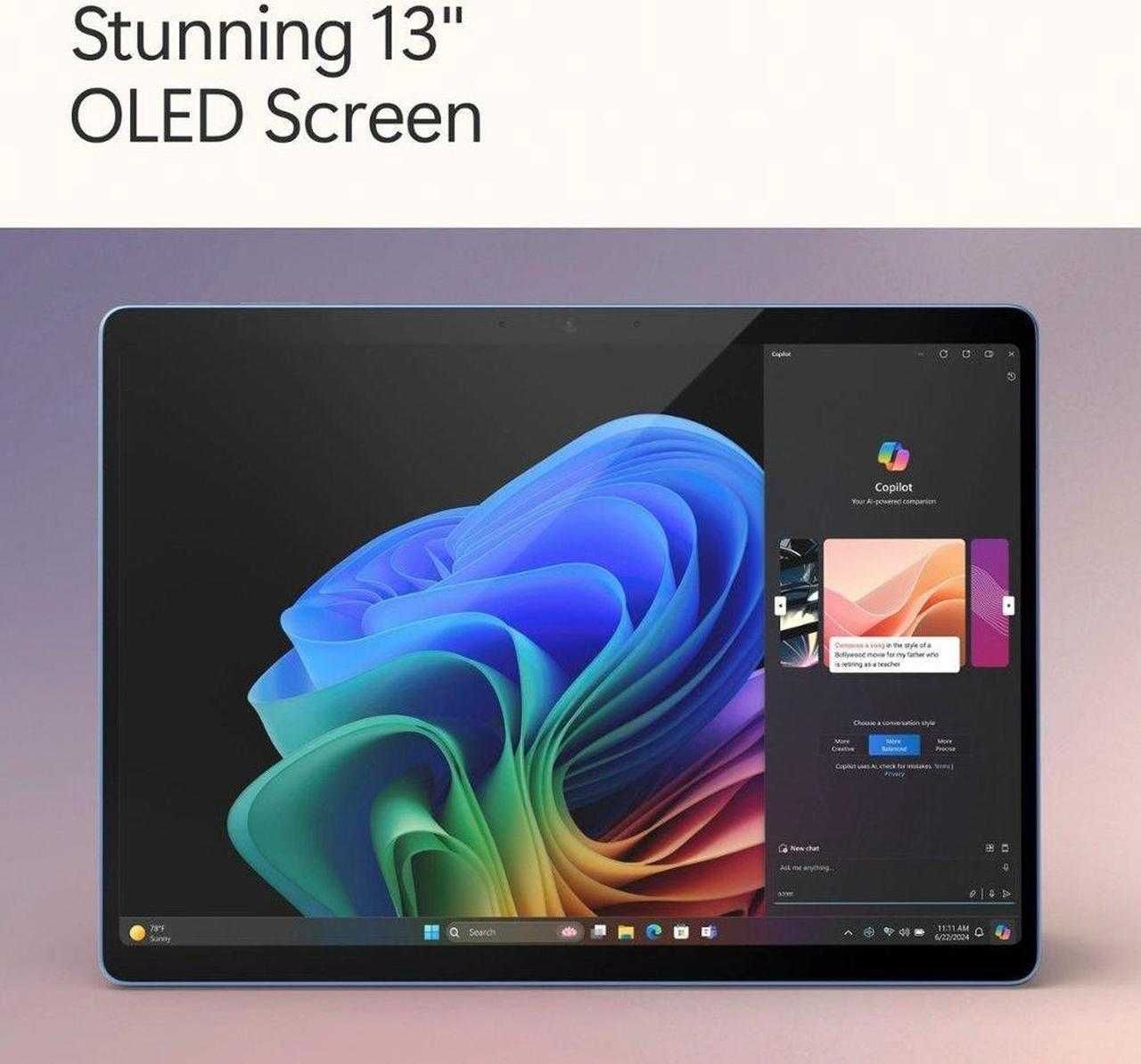 Microsoft Surface Pro 13.0" OLED Snapdragon X Elite DDR5 16ГБ SSD 1ТБ