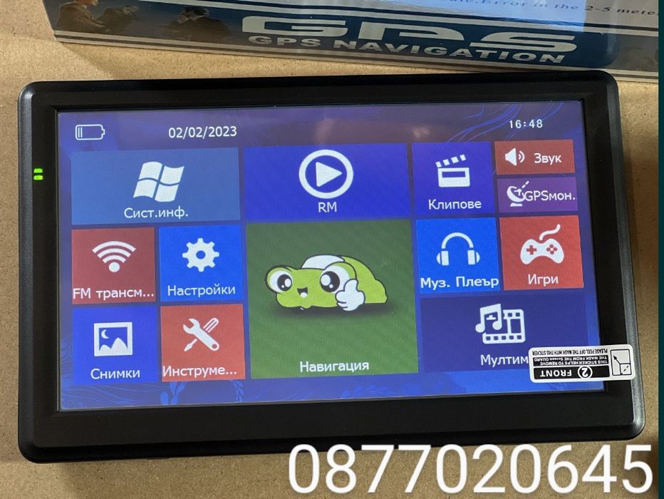 Чисто нова Gps Igo 7” инчова навигация подходяща за автомобил, автобус