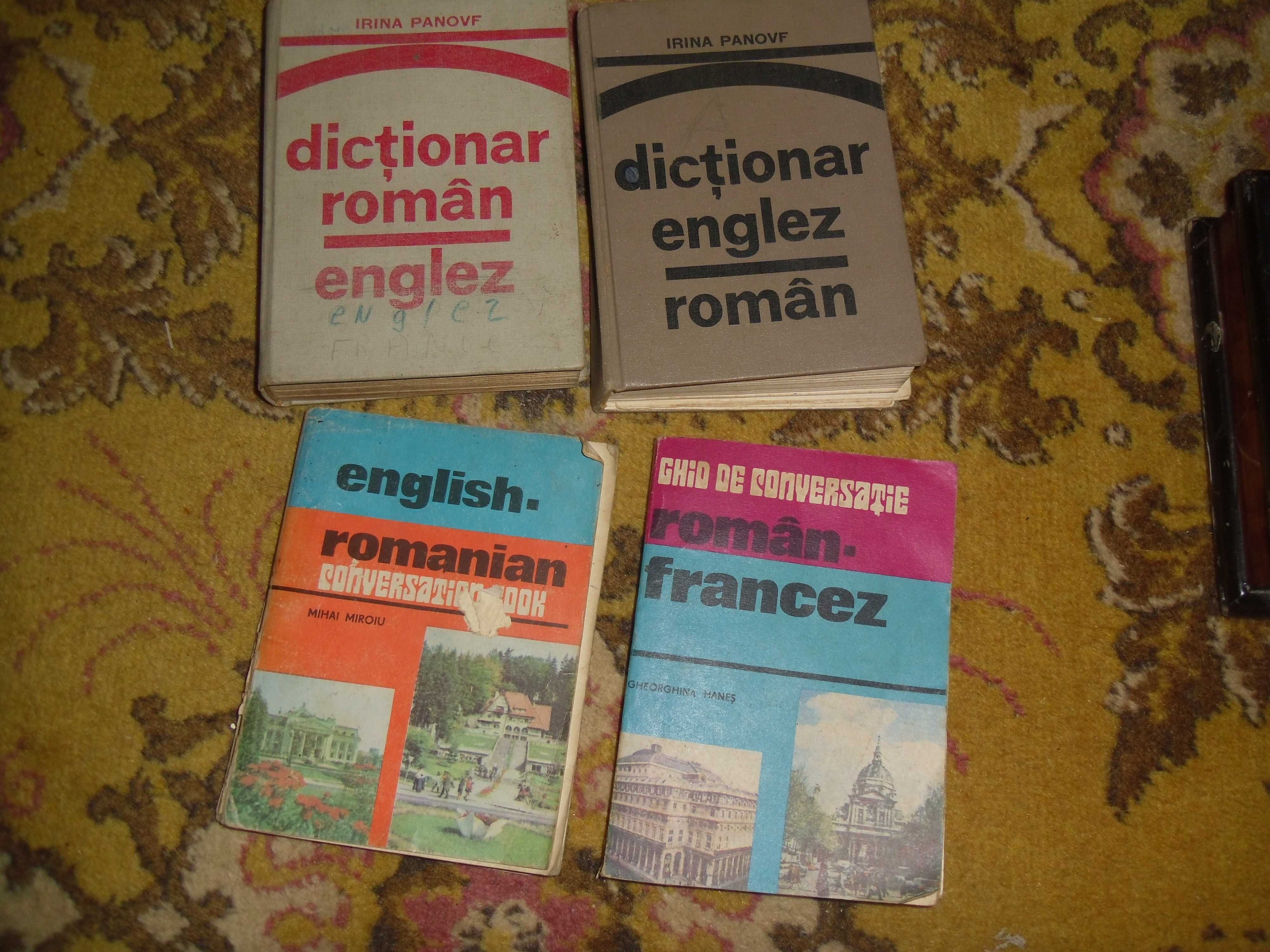 Dictionare roman -englez- francez.