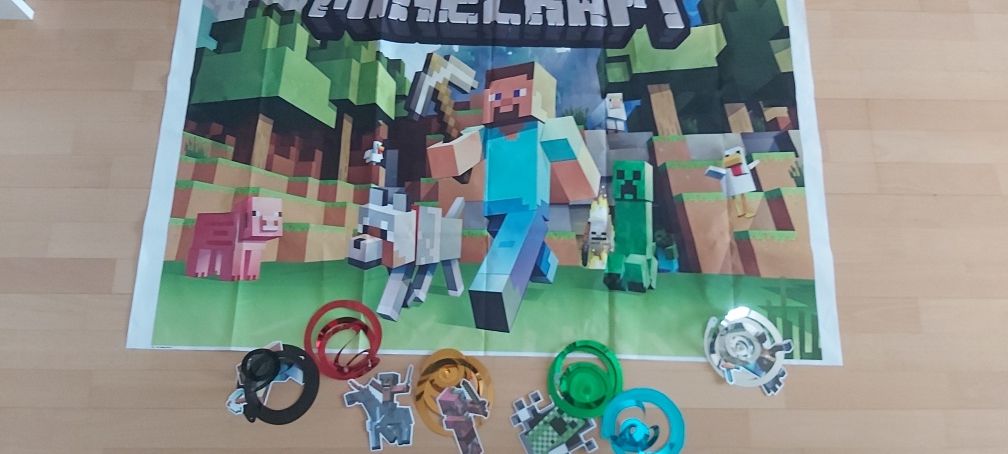 Panou poze Minecraft 120/80 cm+ decorațiuni cadou