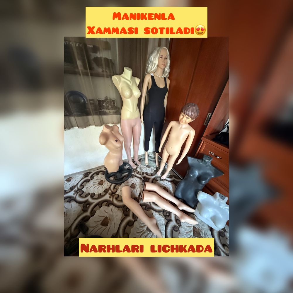 Manikenla xammasi sotiladi kachistvasi judda yaxshi