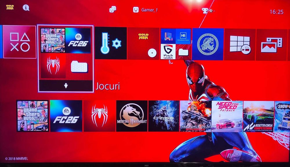 25 jocuri+ PS4 Modat - FC 26, GTA V – Mod Menu, Minecraft, Spiderman