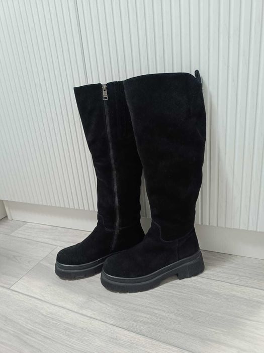 Cапоги женские замшевые