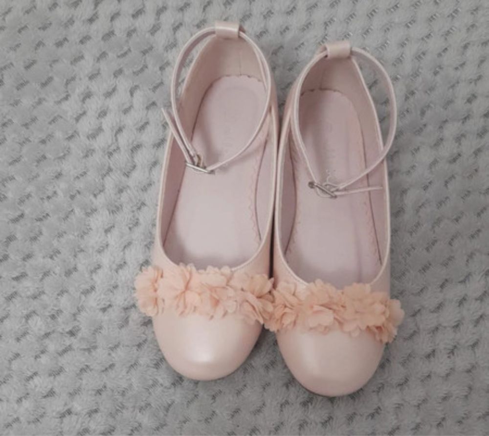 Balerini pantofi Nelli Blu roz eleganti scoala serbare 32