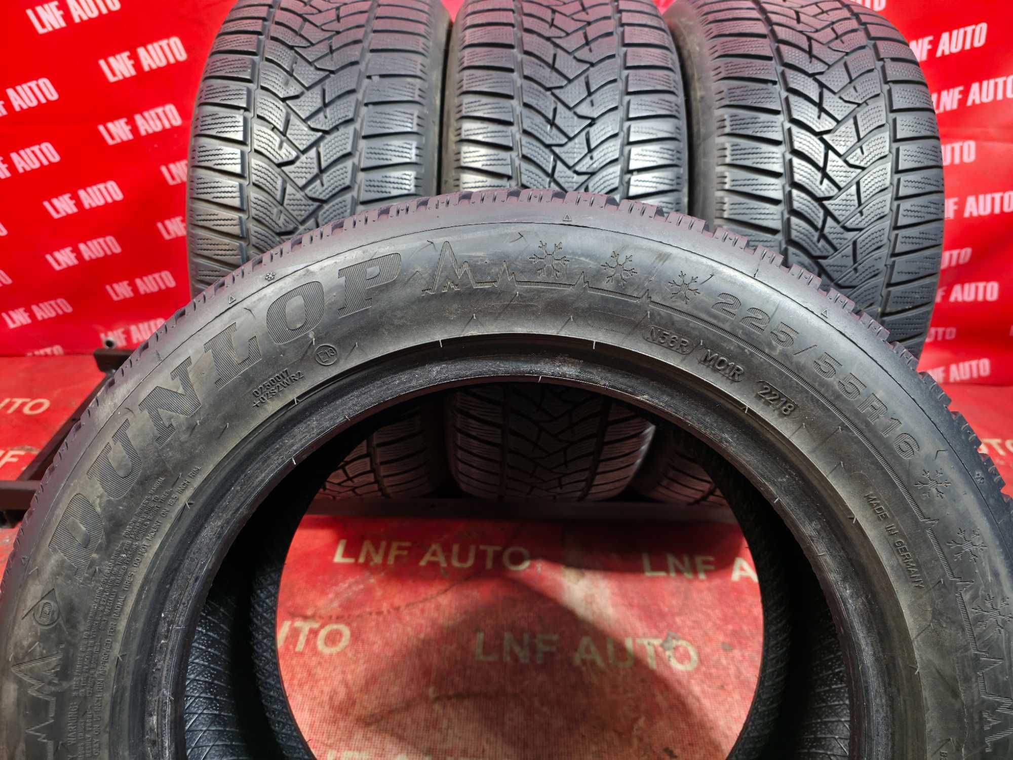 Anvelope de IARNA - 225/55/16 - DUNLOP - 7 MM - DOT 2018 !