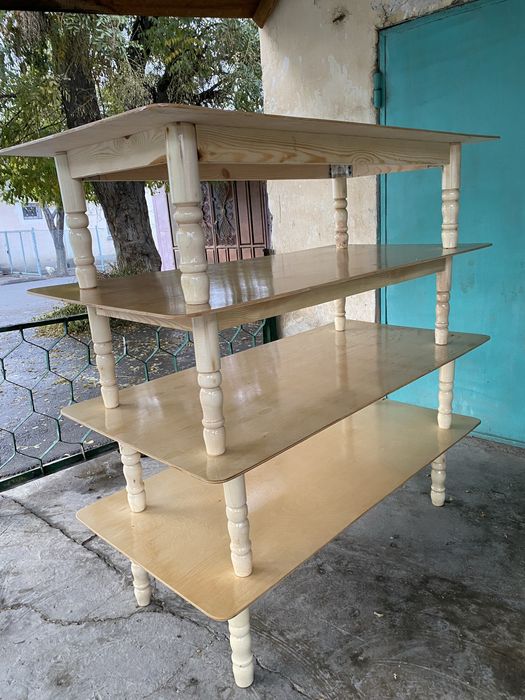 Хонтахта из фанеры ножки деревянные новые размер 150   75.