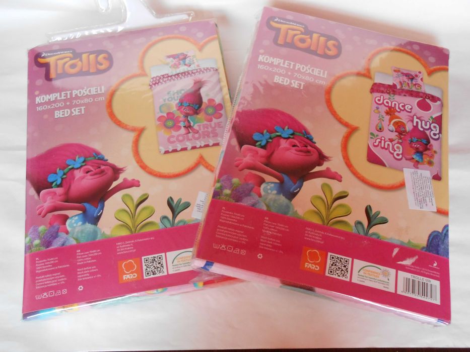 lenjerii de pat Disney Trolls en gros