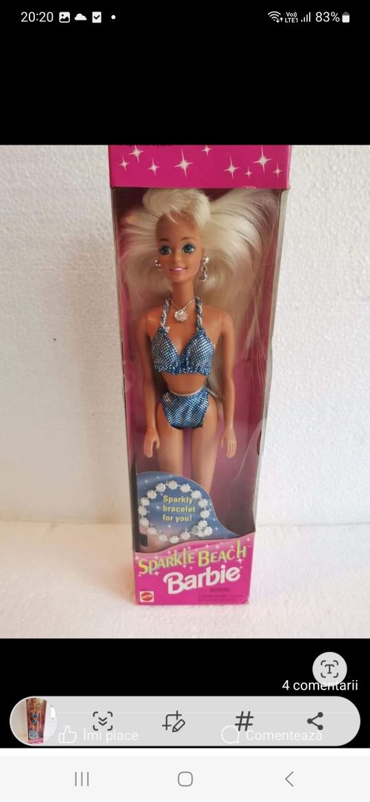 Papusa Sparkle Beach Barbie