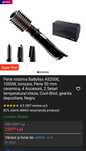 Perie rotativa BaByliss AS200E, 1000W, Ionizare, Perie 50 mm ceramica,