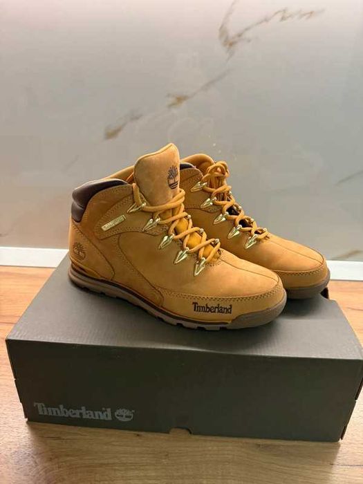 Ghete Timberland Euro Rock MD Hiker Wheat Nubuck bej mustar maro camel