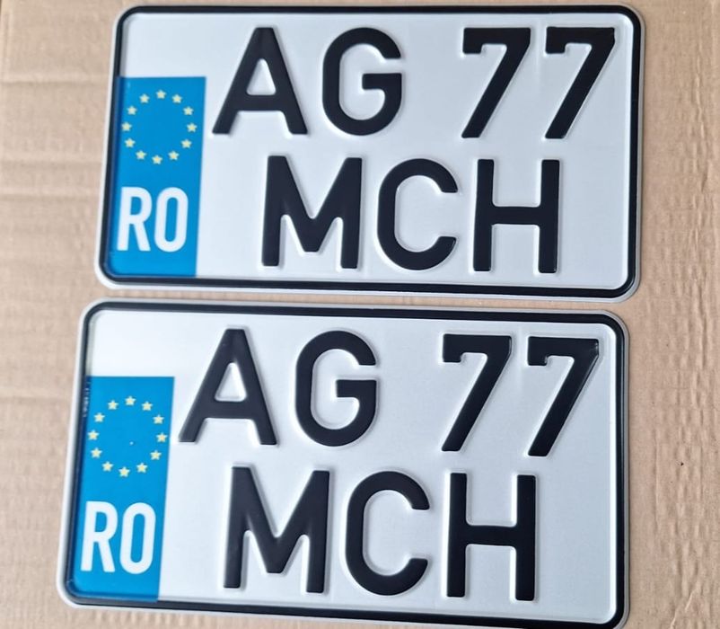 Placute auto numere auto personalizate ornamentale