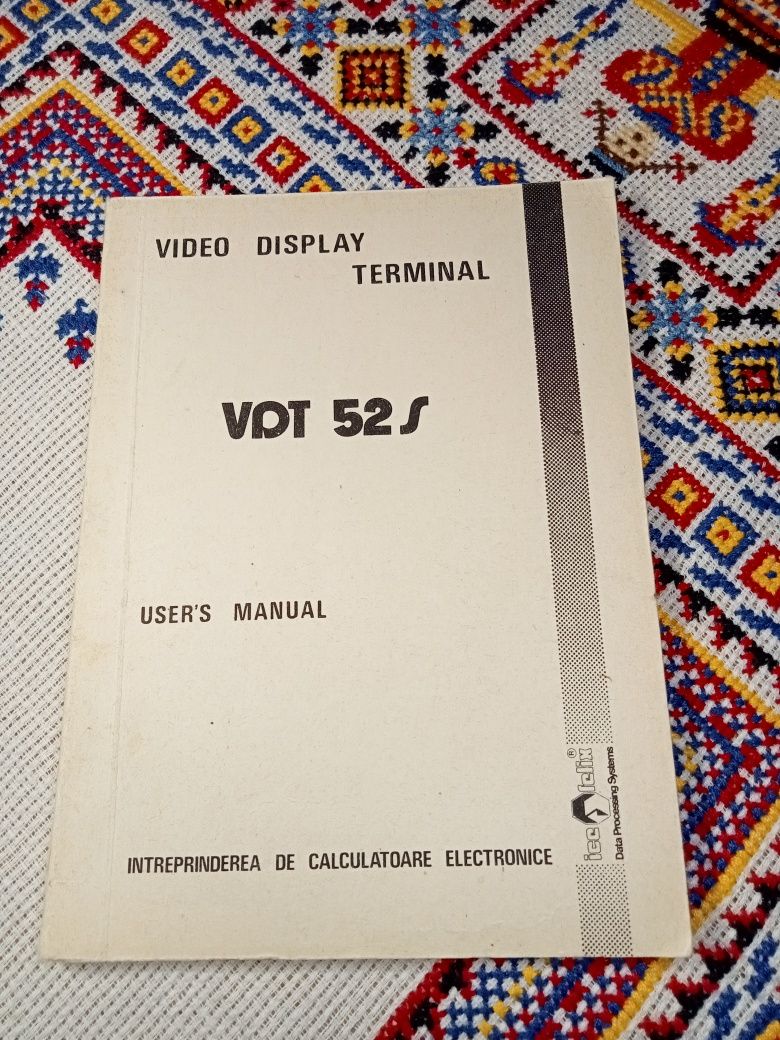 Manual de utilizare , Monitor Felix VDT 52S ,Calculator vechi Romanesc