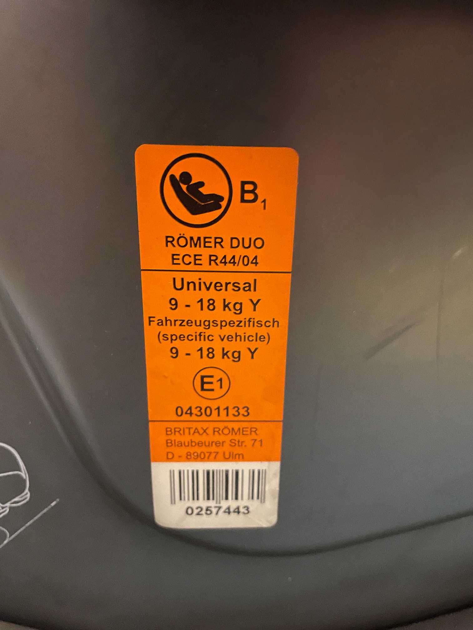 Scaun Britax Romer Duo