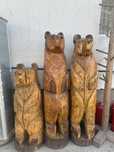 URS sculptat in lemn