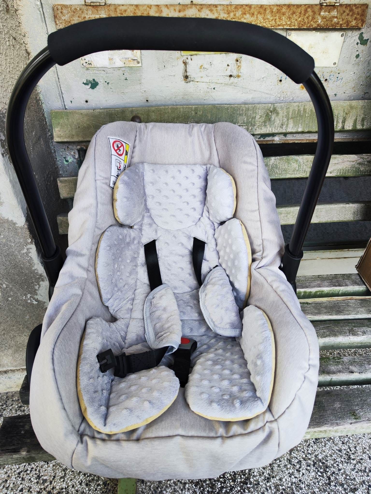 Комбинирана бебешка количка 3в1 adbor zarra white