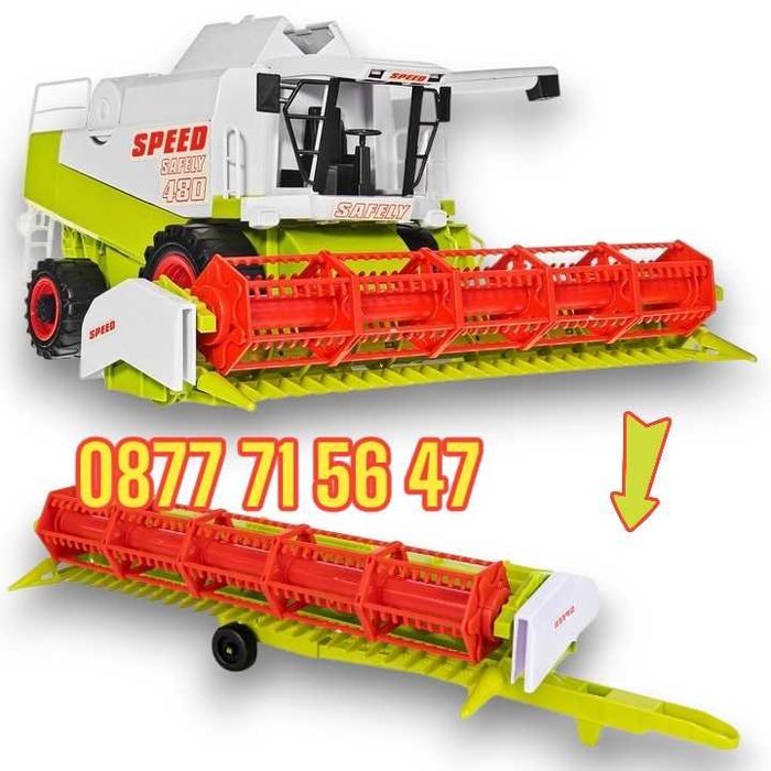 Комбайн с хедер - Реалистична селскостопанска инерционна комбайна