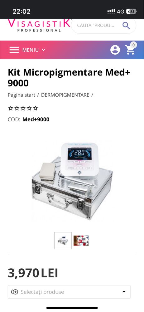 Aparat silentios micropigmentare Med+9000
