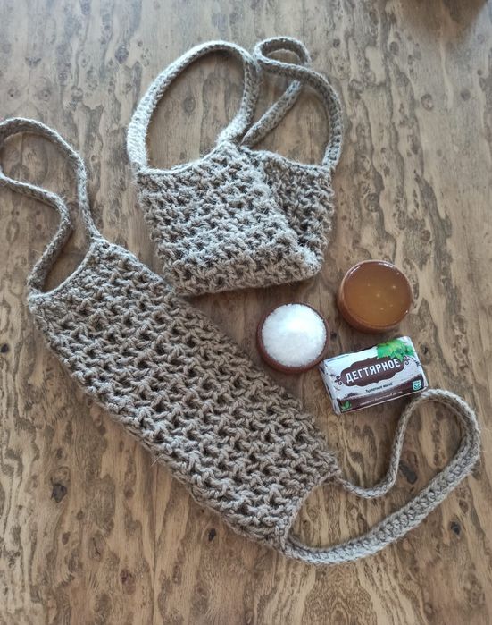 Мочалка джутовая жёсткая