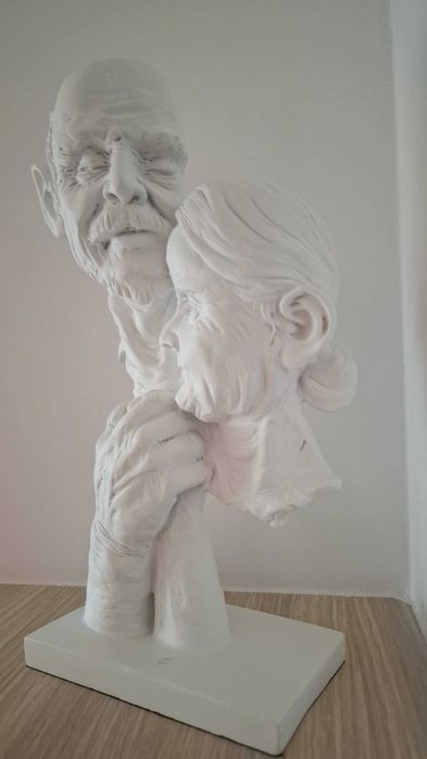 „Eternitate în alb” – Statuetă statement • Cuplu • Dragoste