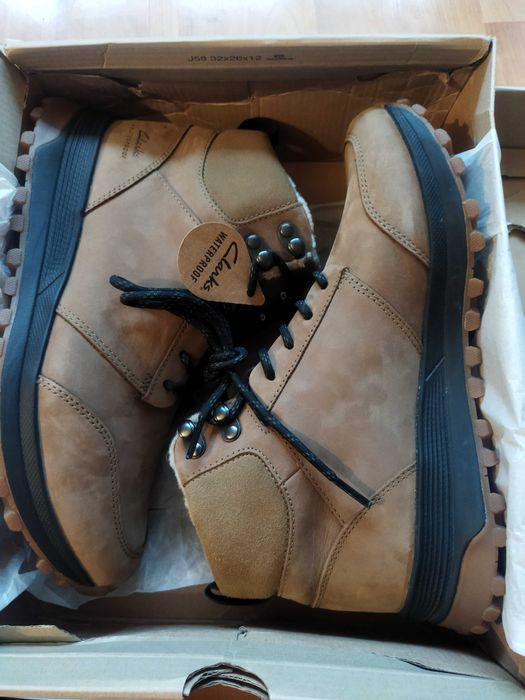 Ботинки Clarks (Великобритания),зима,кожа +овчина,оригинал,новые,р. 40