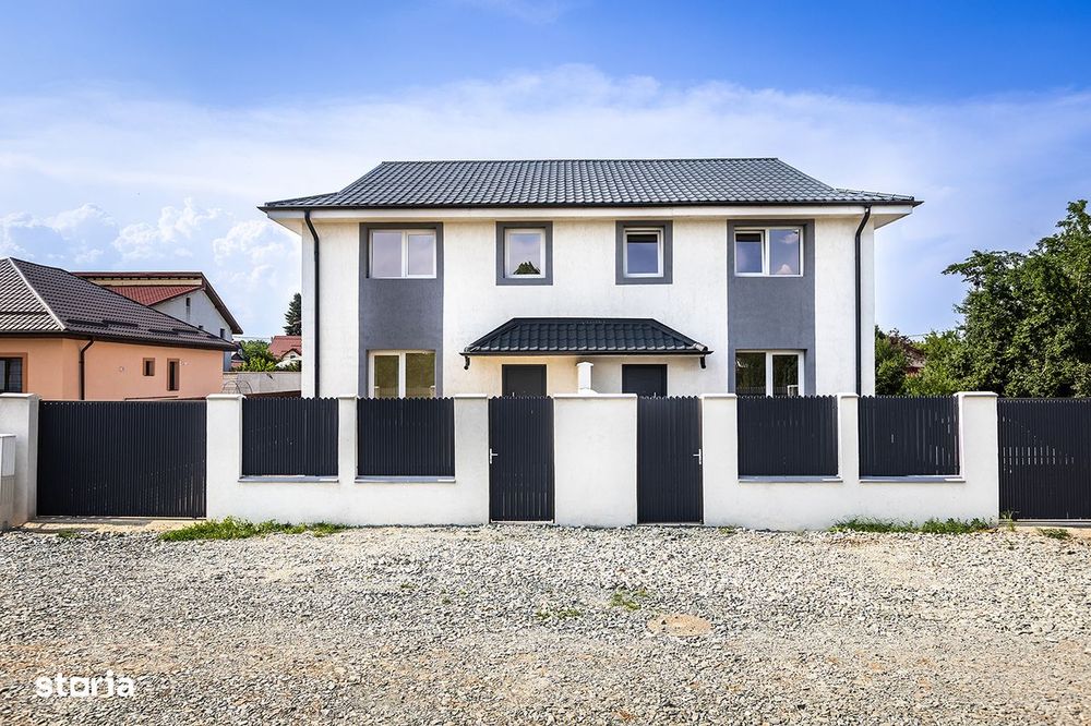 Casă cu 3 camere , P+1+pod, 2 băi – Balotești, comision 0%