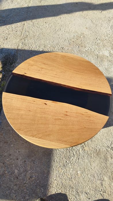 Măsuță de Cafea din Lemn de Stejar