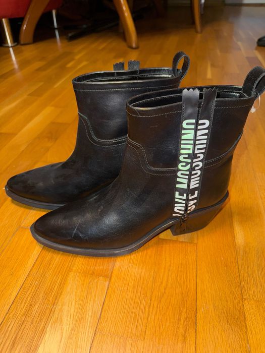 Moschino дамски кожени боти
