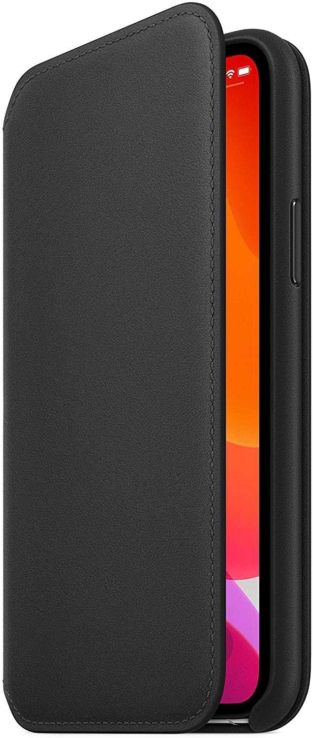 Husa iPhone 11 Pro Leather Folio Black, MX062ZM/A, originala Apple