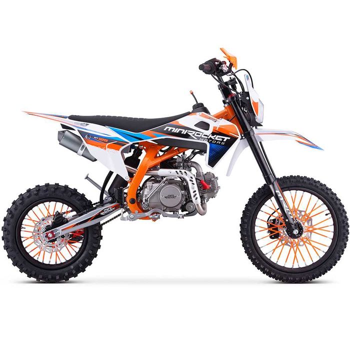 Motocicleta cross 125cc Mini Rocket DT 17/14" 4T benzina portocaliu