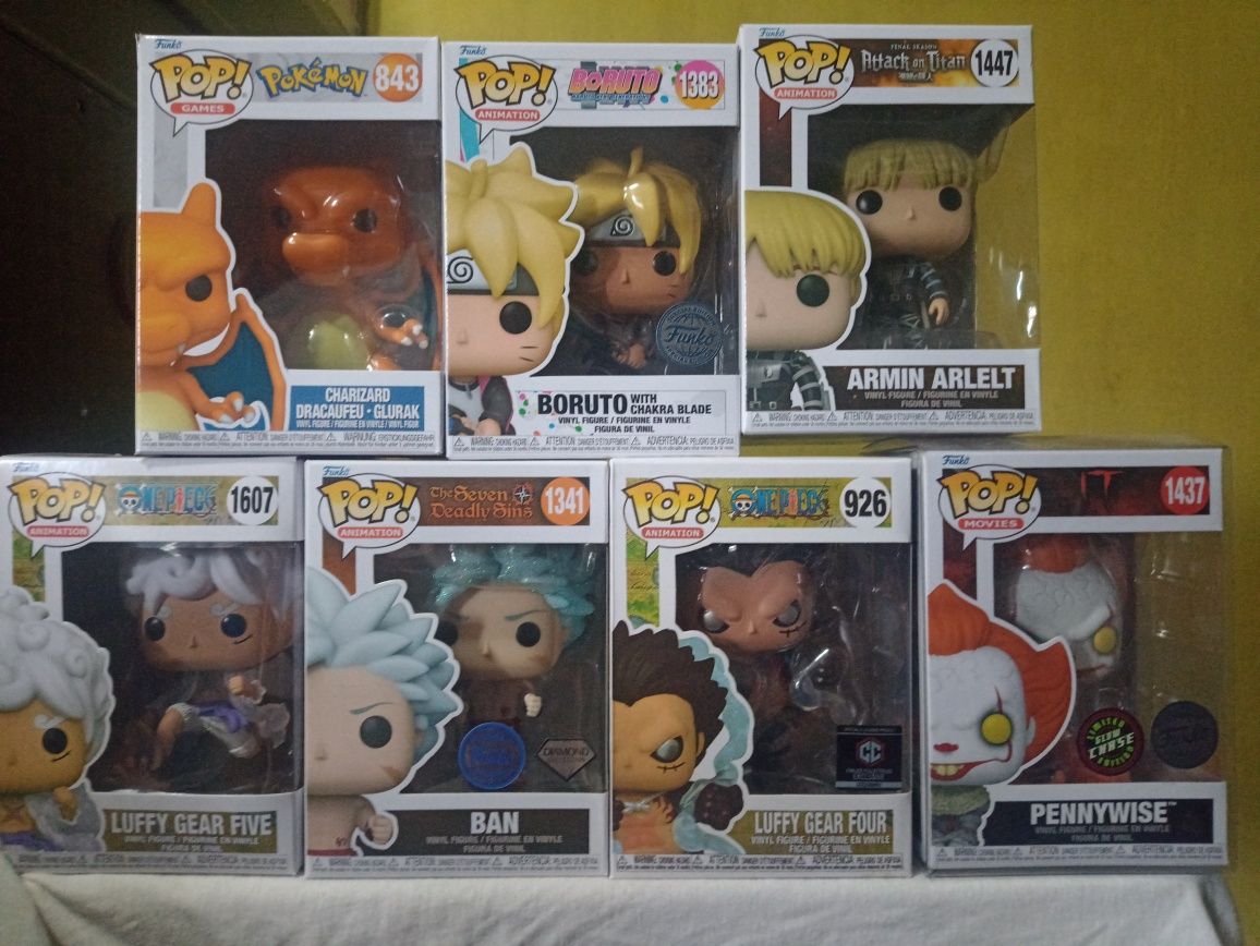 Funko Pop Animation. Pennywise chase. One piece. AoT и други