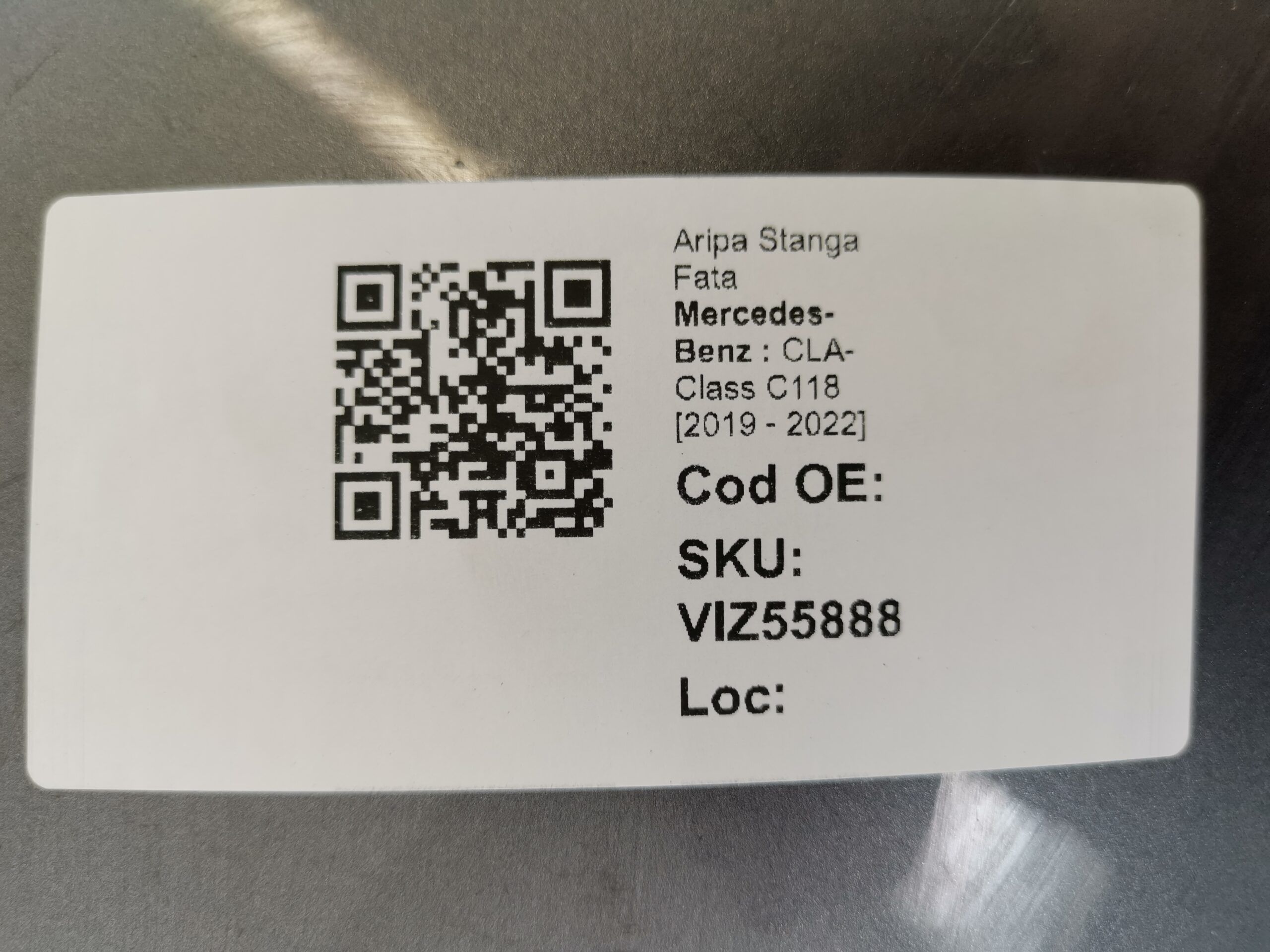 Ляв преден калник Mercedes-Benz CLA-Class / Mercedes-Benz CLA-Class Ор