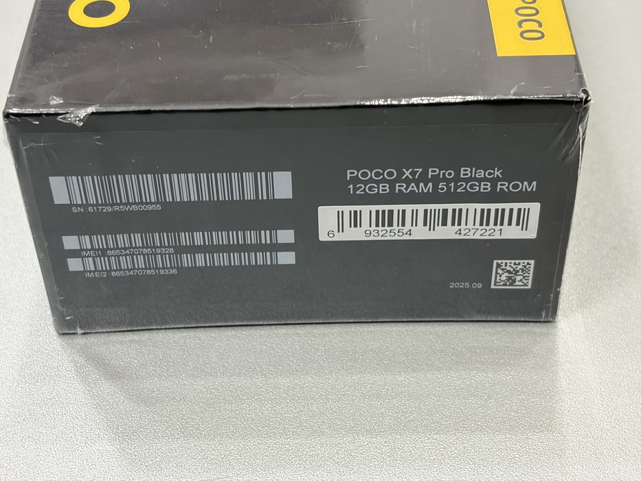 Poco X7 Pro, 512 gb, 12 gb ram, 5G, Black, nou la cutie