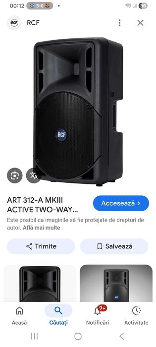 Vand 2 boxe RCF ART 312 active