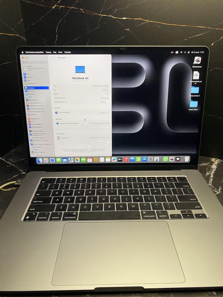 Макбук айр15 м3 2024/MacBook Air15 m3 2024
