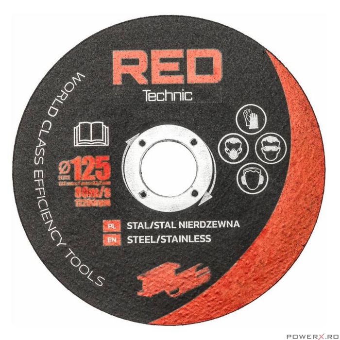 Polizor unghiular pentru taierea metalului, 10 discuri incluse 125mm,