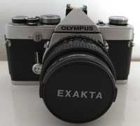 Olymnpus OM-1 cu obiectiv Exakta 24mm