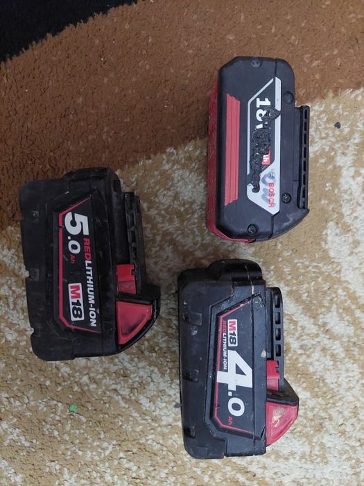 Acumulator milwaukee m12 si m18 ,bosch 4.0 Ah
