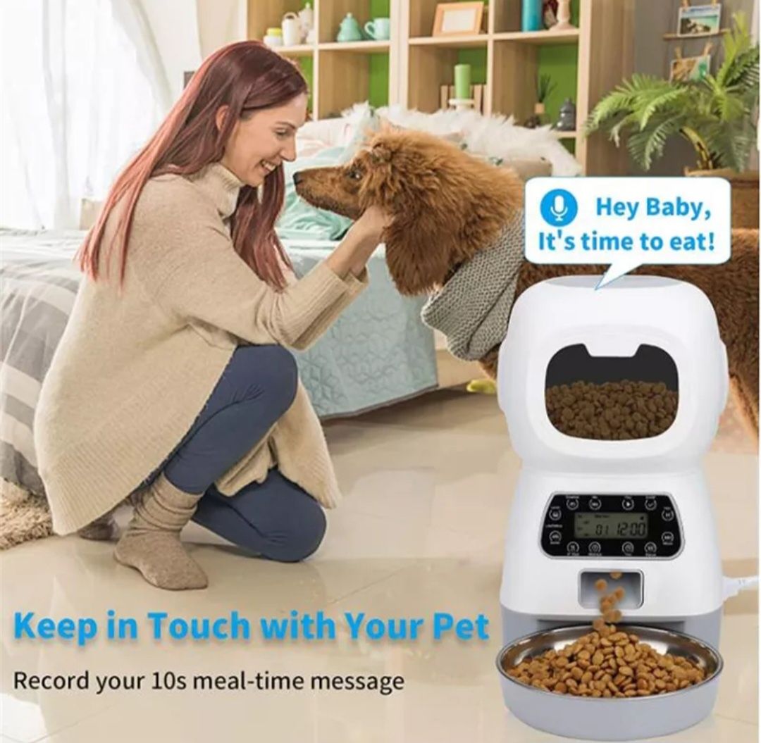 Wifi Диспенсър(хранилка) кучета и котки с приложение порции 3.5 литра