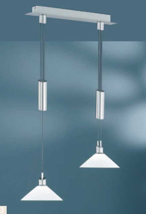 Осветително тяло Sacramento висящо Nickel Mat/стъкло, асансьор