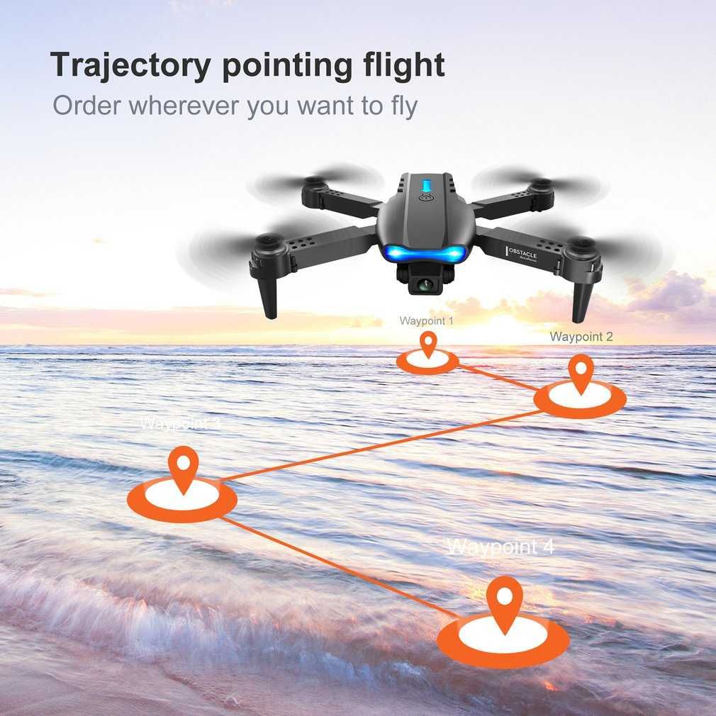 Нови 3 цвята E99 PRO Dron 4k HD 2 камери WIFI FPV Въздушна фотография.