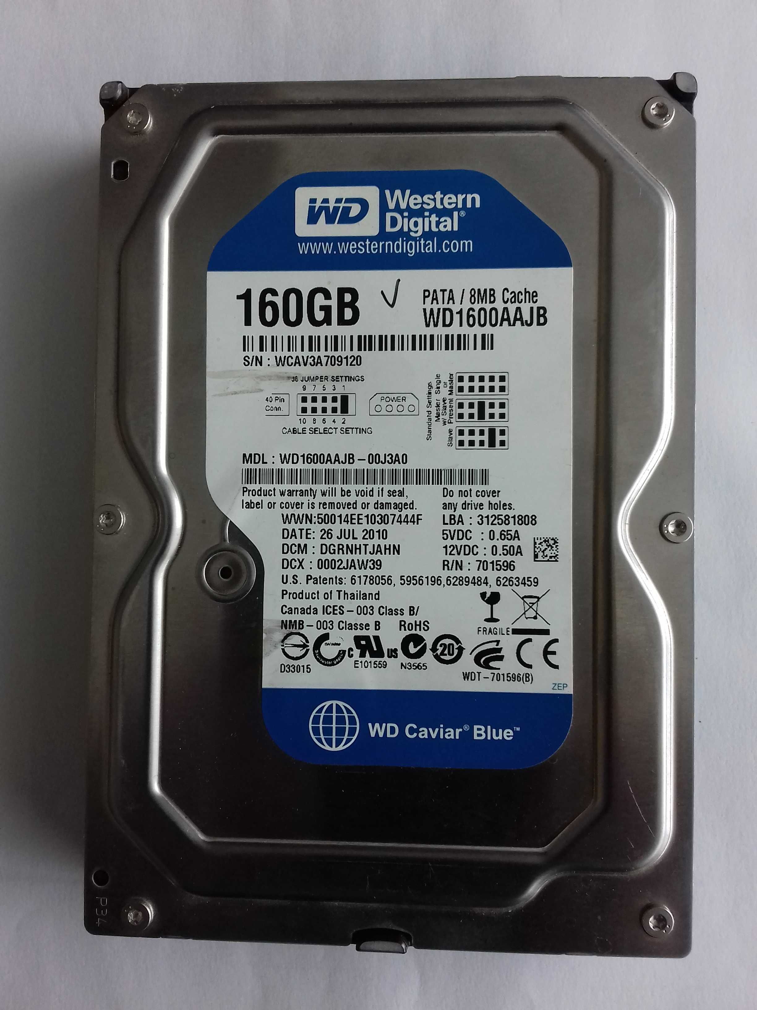 Хард диск WD 160GB IDE/PATA