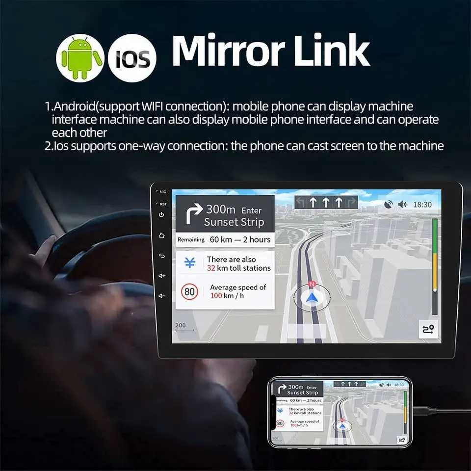 Navigatie Android Dedicata Smart Carplay Android Auto 9`
