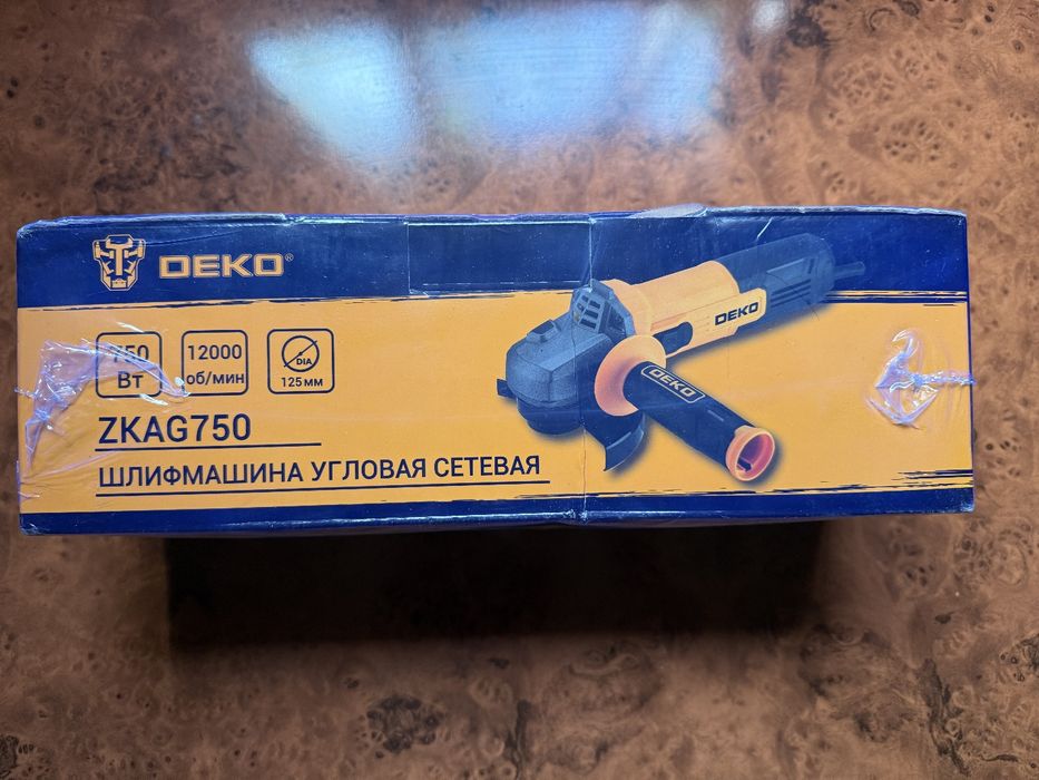 Углошлифовальная сетевая машина DEKO ZKAG750