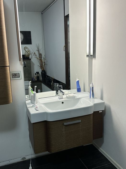 Mobilie de baie 2 corpuri Cersanit + chiuveta si baterie