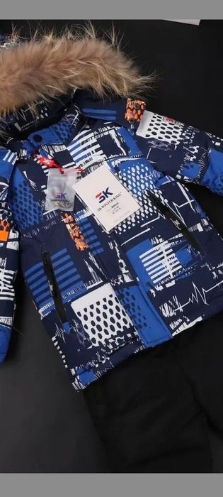 Новый Детский зимний комбинезон 86р