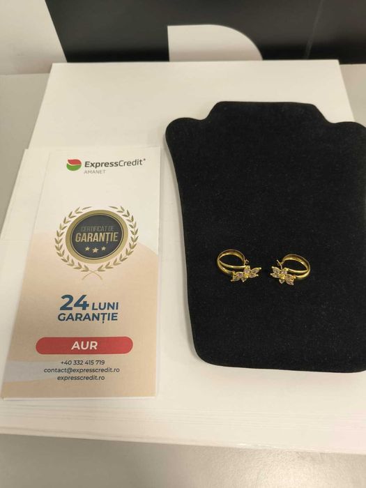 Cercei aur 18K 6.12g (44227/24 AG11 Piata Nicolina) Garantie 2 ani!