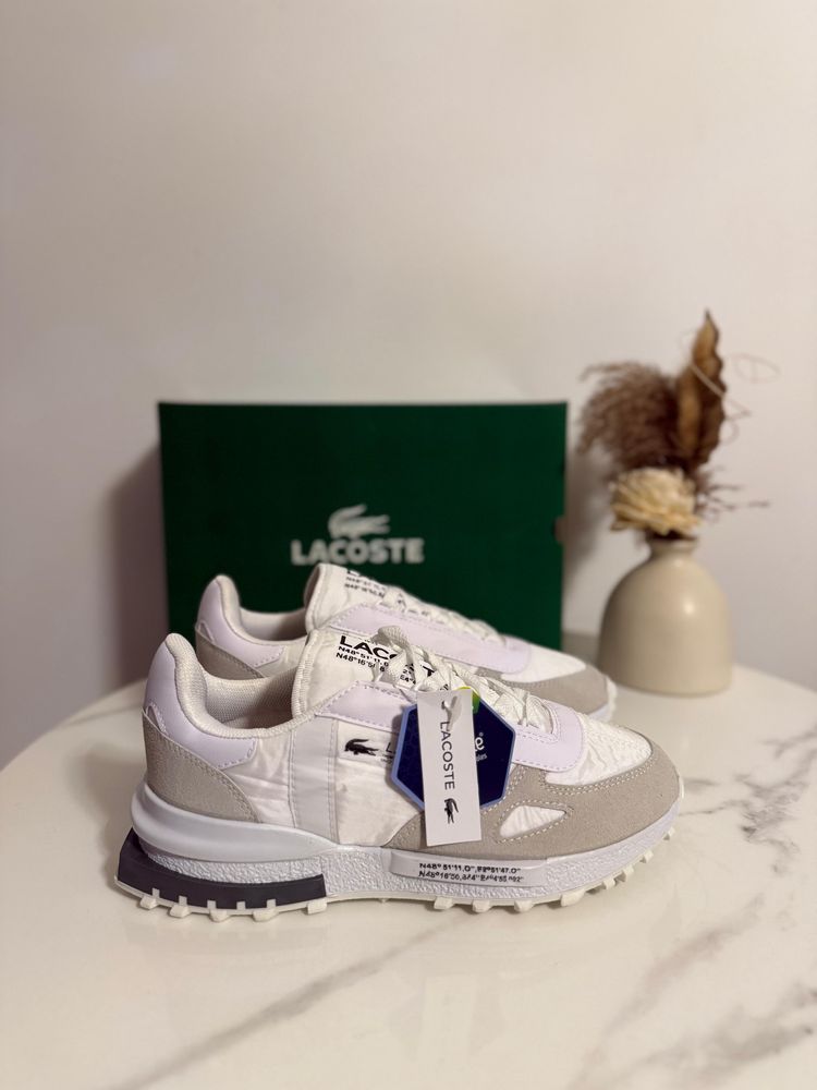 Adidasi Lacoste Alb