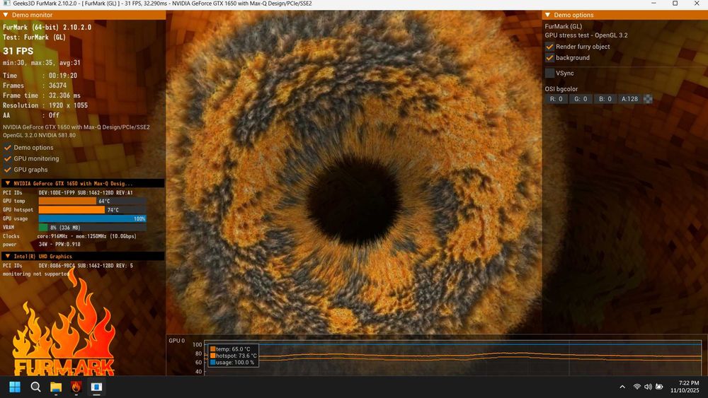 Laptop Gaming MSI MS-16R4 : i5-10300H-16GB RAM-256GB M.2-GTX 1650 4GB