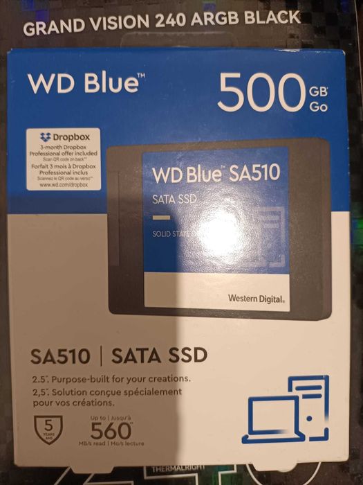 vand ssd 500gb 2.5", SATA III, 560MB/s nou sigilat la cutie